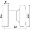 Garnitura kljuka/bunka GEHRUNG na cilinder desna inox mat-mere1