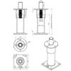 pitzl-nosilec-stebrov-tipa-11008-6250-prevlecen-z-zinip-mere