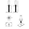 pitzl-nosilec-stebrov-tip-10930-1600-prevlecen-z-zinip-desni-levi-mere